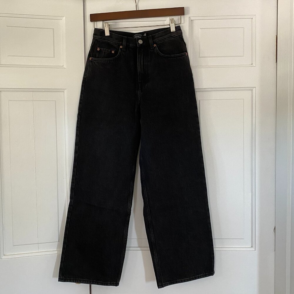 & Other Stories High Waist Wide Leg Jeans in Black Size 27 (NWOT)